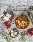 Tomatensugo Feta-Käse