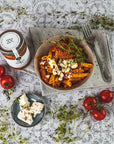 Tomatensugo Feta-Käse