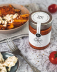 Tomatensugo Feta-Käse